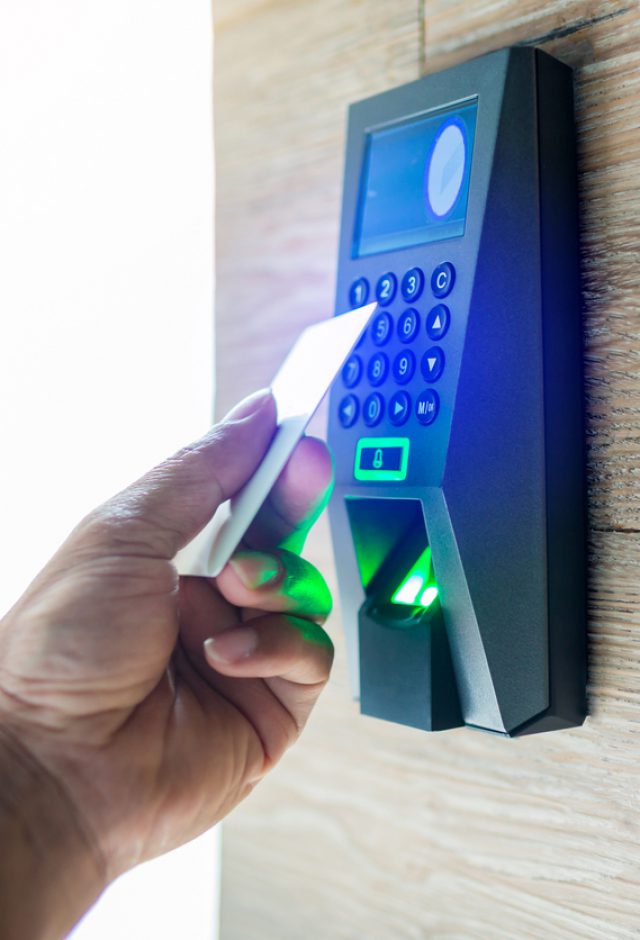 card scanning against access control system